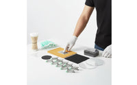 320 Pieces Lint-Lintless Swabs Collector Card Maintenance Kit LED Magnifier Trading Card Cleaning Kit for Hobbyists