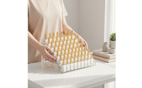 Nail Polish Rack Space Saving Lipstick Holder Easy to Clean Cosmetic Display Stand for Vanity