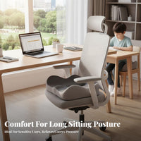 Viscoelastic Foam Seat Pad Breathable U-Shaped Coccyx Pad Seating Accessory Slow Recovery Support Pillow Skin-Gentle Material