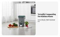 Bokashi Compost Bin Produces Liquid Soil Enhancer 15L Food Waste Fermenter Kitchen Compost Bin Airtight Closure for Gardeners