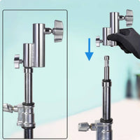 Lighting Adapter Machined Metal Adapter with Thumbscrews Reinforced Components for Video Shoot