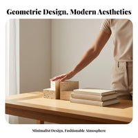 Modern Design Marble Bookend Ideal Gift Decorative St Unique Bookends Handmade for Office Workers, Professionals, Desktop, Study Room