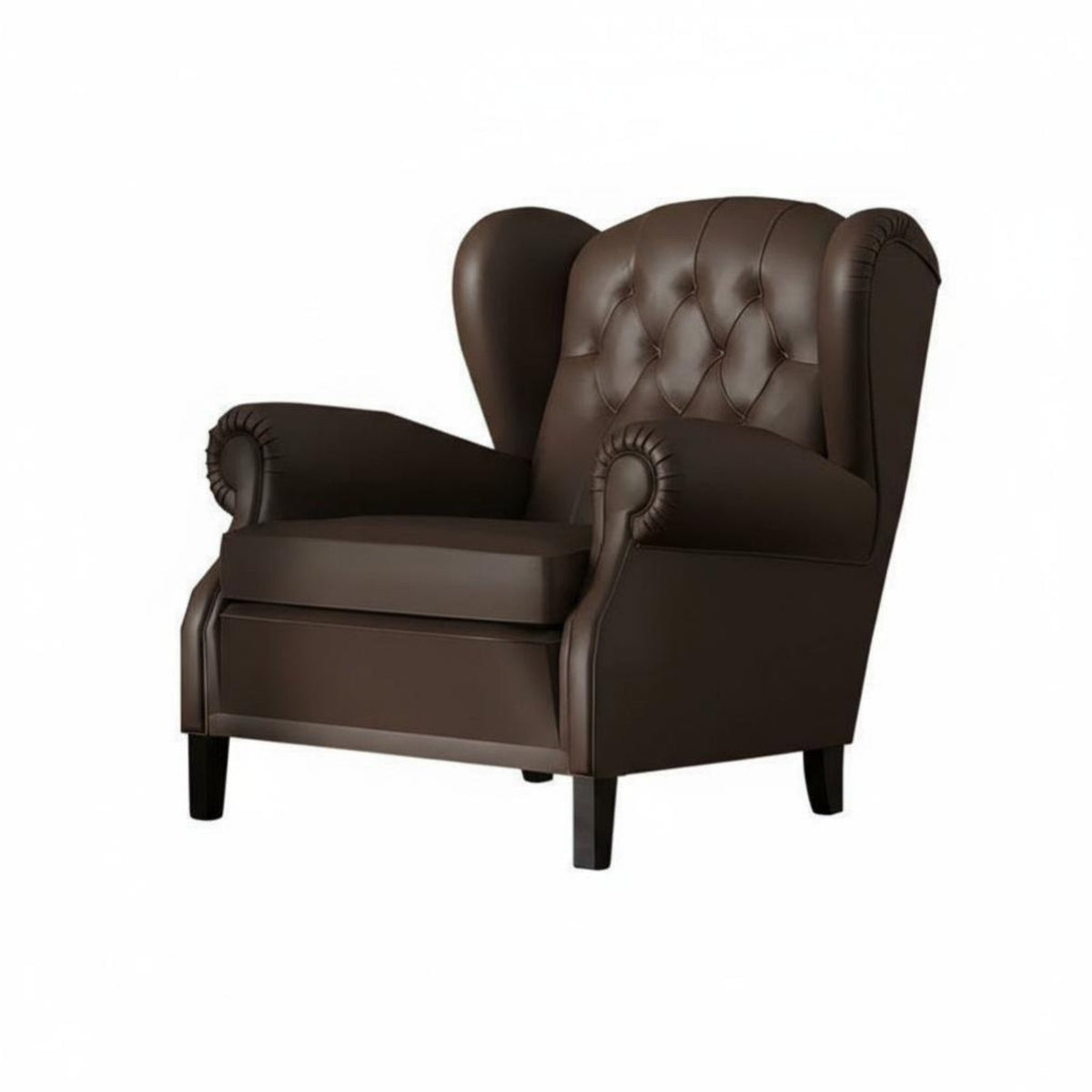 French Retro Design Upholstered Armchair Vintage and elegance Single Sofa Deep Seat Lounge Chair dense Foam pad for Interior Designers, Business Owners, private club, Hotel Lobby, Reception Area, Living Room