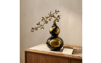 Double Gourd Ornament Marbled Accents Double Gourd Decor Freestanding Ornament