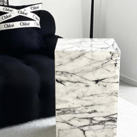 spiral Pedestal Table Marble Pattern Abstract Sculpture Sculptural Design