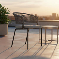 Creative Design Outdoor Sofa Set with Glass Table Modern Outdoor Wicker Sofa Set Easy to Clean Handwoven Craftsmanship for Balcony
