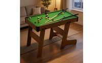 Corner Pockets Children's Billiard Table Cue Sticks Tabletop Pool Game Black Edge Trim Mini Pool Table Sturdy