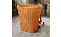 Basket Backpack Wicker Woven Backpack Basket Rustic for Foragers