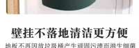 厨房壁挂式垃圾桶家用塑料悬挂创意客厅垃圾收纳桶纸篓 栀子白小号