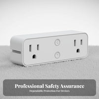 WiFi Wall Outlet with Shelf Timer and Schedule Double Outlet WiFi Socket Double Socket Smart Plug Sp Alternating Current