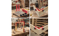 6 Pieces Woodworking Corner Clamp Hand-Tightening Right Angle Clamp Clamping Square Perforated Tool Sturdy for Woodworkers