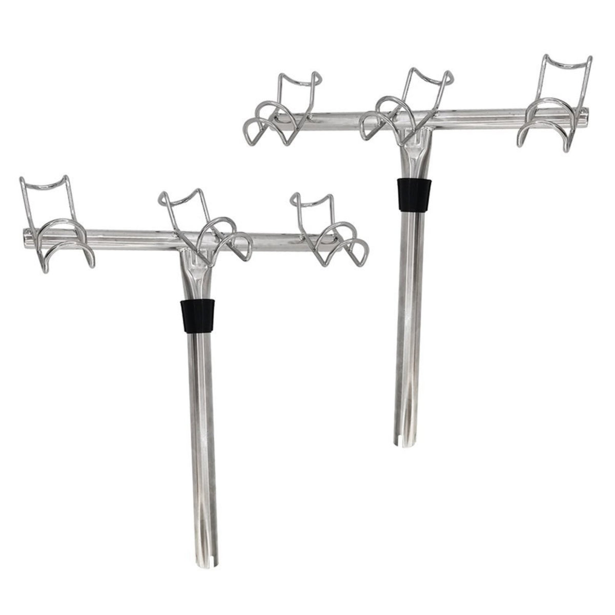 Three Tube Rod Rack 3 in 1 Triple Rod Rack Rustproof Outdoor Gear for Anglers