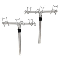 Three Tube Rod Rack 3 in 1 Triple Rod Rack Rustproof Outdoor Gear for Anglers