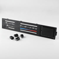 Air Conditioning Panel Cover with Buttons Scratch-Resistant Air Conditioning Control Panel Cover Black for DIY Mechanics