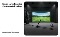 Portable Foldable Golf Swing Corrector Easy Setup Golf Swing Coach Precision Control for Beginners, Home Use, Driving Range