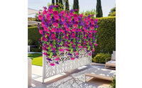 Artificial Morning Blossom Vine No Maintenance Fake Hanging Flower Textile Foliage Bloom & Stem for Patio, Balcony