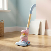 Clear Chamber Toy Vacuum Cleaner Colorful Beads Upright Toy Vacuum Plastic Cartoon Details