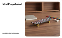 Finger Skateboard Novelty Gift Fingertip Skateboard Toy Portable Fingerboard for Teenagers, Collectors, Gifting, Skill Training Party Favors