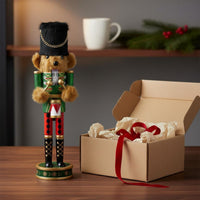 Bears Nutcracker Collectible Glitter Drum Nutcracker Holiday Decor for Party