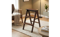 Foldable Wooden Step Stool Space-Saving V-Shaped Step Stool No Assembly Required Home Helper