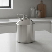 5 L Storage  Barrel Sealed Lid Stainless Steel Beer Growler Metal Jug for Home