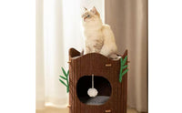 All-in-Single Felt Cat Climbing Structure Sturdy and Stable Design Multi-Level Cat Tree Easy Assembly Interactive Hanging Toys for Kittens