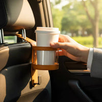 Headrest Cup Holder Multi-Functional Car Headrest Cup Holder Strong Load-Bearing Back Hook for Long-Distance Drivers, Parents