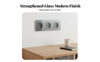 Smart Wall Socket Timer and Schedule Function European WiFi Power Socket Glass Panel Wall Outlet Family Sharing for Homeowners