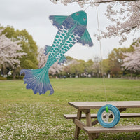 Streamlined Carp Kite Wide Fins Aquatic Kite Flowing Tail Flying Toy Sturdy