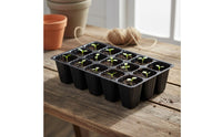 15 Pieces Starter Tray Reusable Plant Sprouting Tray Drainage Holes Gardening Supply for Greenhouse