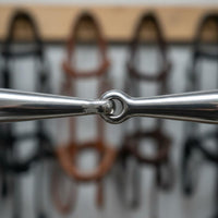 4-Loop Horse Bit Hand Polished Equestrian Gear Rust Resistant for Riding