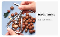 Nutcracker Multi-Functional Walnut Cracker Tool Easy to Use Macadamia Nut Cracker for Snackers, Home Cooks, Parties, Holiday Gatherings
