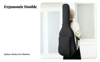 Guitar Backpack Thick Padding Padded Guitar Gig Bag Musical Instrument Accessory Waterproof Water-Resistant for Students, Travel