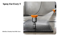 360 Degree Rotation Swivel Spray Nozzle Stainless Steel 304 Universal Joint Spray Nozzle for Car Washing, Driveway Cleaning