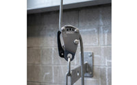 Self-Locking Descender 500 Kg Load Controlled-Descent Descender Side Handle Rappel Belay Device for Industrial Workers, Emergency Use