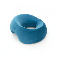 Contoured Prone Massage Pillow Soft Textile Cover Donut Face Cradle Pillow