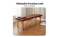 Multi-Functional Foldable Massage Bed Lightweight Portable Massage Table High-Density Foam Adjustable Height Treatment Bed Includes Carrying Bag for Mobile Therapists, Physiotherapists, Beauty Salons, Spas, Salon, Medical Center S