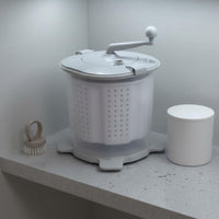 Portable Washer Centrifuge 2 in 1 Hand Crank Laundry Appliance No Electricity Washer Dryer for Students, Dorm Room, Small Apartment