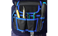 Thickened Oxford Textile Adjustable Waist Tool Bag Wear-Resistant Tool Belt Bag Heavy Duty Multi-Pocket Work Pouch Multiple Pockets for Electricians, Maintenance Workers, Technicians, Construction, Job Site