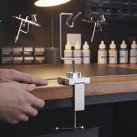 Clamp-on Paint Spraying Instrument Rack Sturdy Construction Clamp-on Paint Spraying Instrument Holder Adjustable Angle for Crafters, Artists, Studio