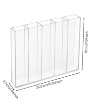 Acrylic Straw Storage Rack unobstructedFrame Multi-Compartment Straw Rack Slim