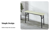 Foldable Design Foldable Training Table Portable Narrow Seminar Desk Space-Saving Utility Furniture Multi-Purpose for outsideice Workers, Event Organizers, Conference Room, Classrooms, Events, Convention Centers