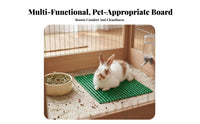 chew-resistant Perforated enclosure Floor Mat Easy to Clean Perforated Hutch perforated panel Non-Slip Pet Foot protector interconnectable Panels for small animal Owners, Indoors