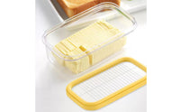 Sealed Butter Keeper with Slicer Portion Control Butter Container with Slicer Stainless Steel Cutter Kitchenware for Cooks