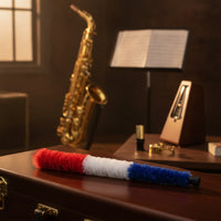 Cotton Saxophone Cleaning Swab Fuzzy Saxophone Bore Brush Absorbent Pull-Through Swab Water-Absorbing for Saxophonists