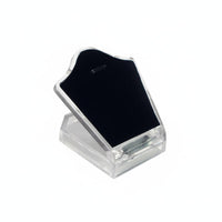 Acrylic jewelry Stand Stable Base Transparent jewelry Holder 2 Top Grooves Clear Necklace Display for Crafters, Boutique