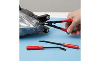 3 Pieces Coil-Driven Loaded Automotive Rivet Pliers Heavy Duty Car Trim Rivet Removal Tool Non-Slip Grip Auto Clip Pliers Set for Mechanics, Garage