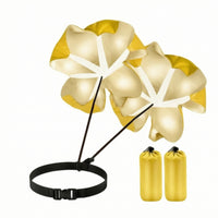 Double Canopy Resistance Parachutes Running Parachutes with Adjustable Belt Heavy-Duty for Athletes, Sprint Exercises