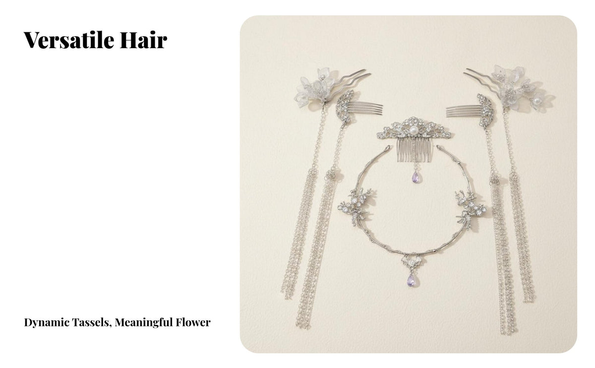 Traditional Chinese Attire Hair Accessory Set Celestial Design Traditional Chinese Attire Headpiece Ancient Design Hair Jewelry