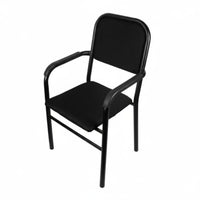 High-Resilience Cushion Mahjong Chair Reinforced Legs Padded Backrest Armchair Variety of Design S Metal Frame Utility Chair for Adults, Seniors, Restaurant Owners, Game Room, Home